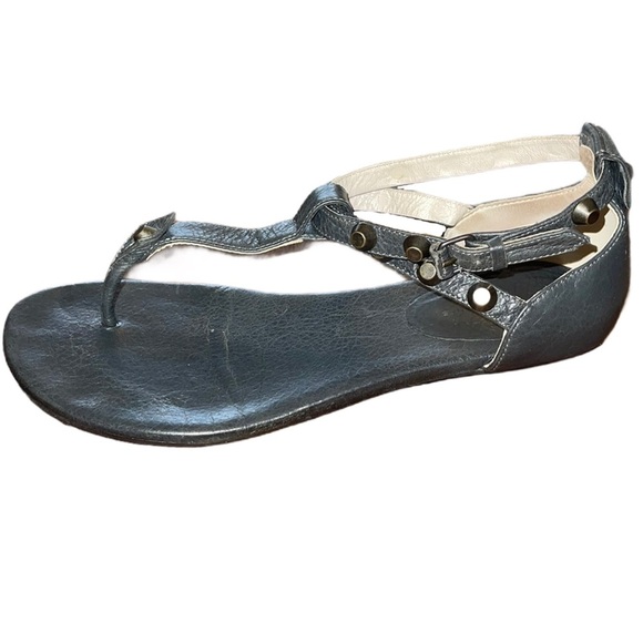 Balenciaga Studded T Strap Sandals